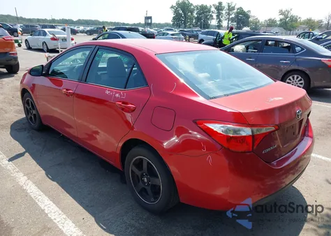 2014 Toyota Corolla Le z USA, uszkodzony, nr VIN 2T1BURHE6EC052456